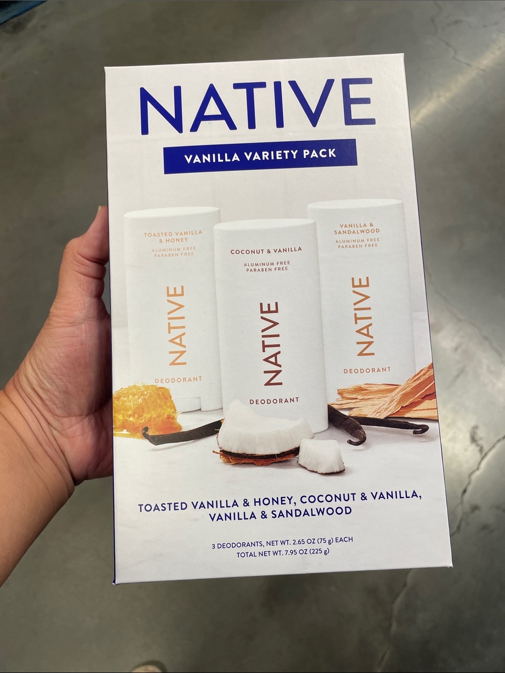 Native Vanilla Variety 3 Pack Body Wash Deodorant